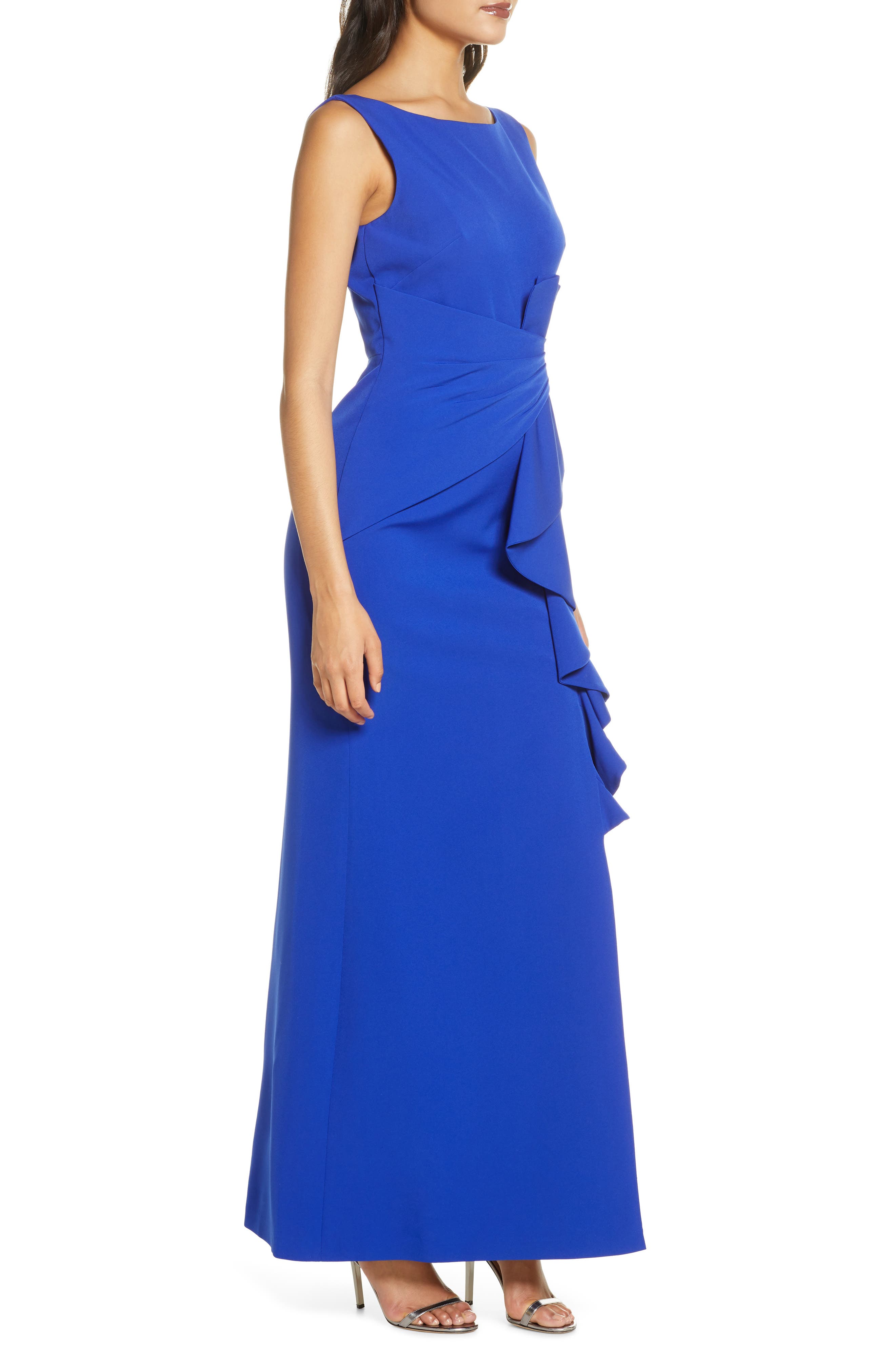 ruffle front gown eliza j
