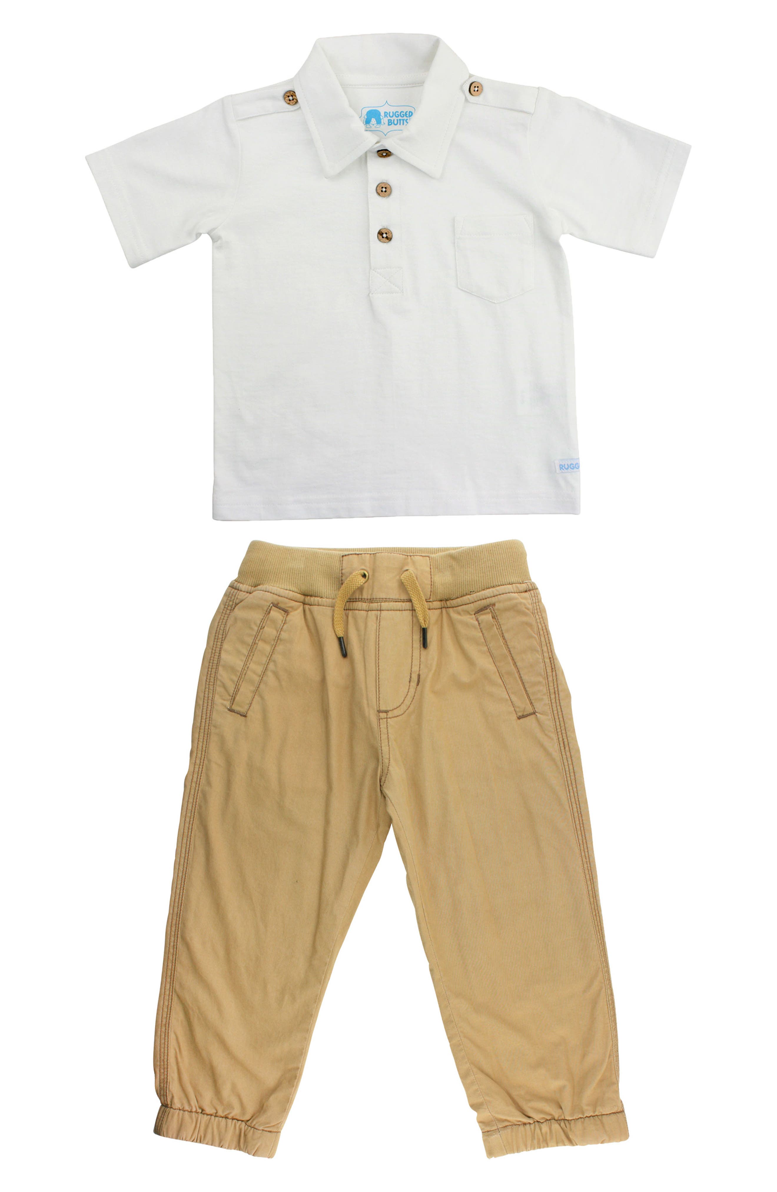 baby khaki joggers