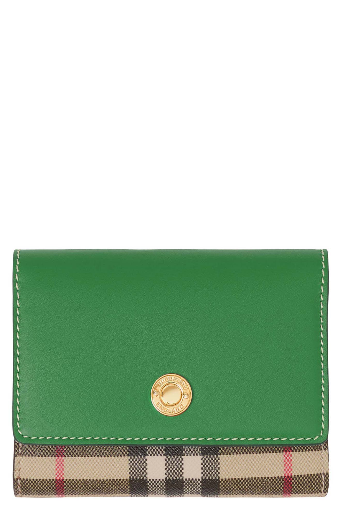 green purse wallet