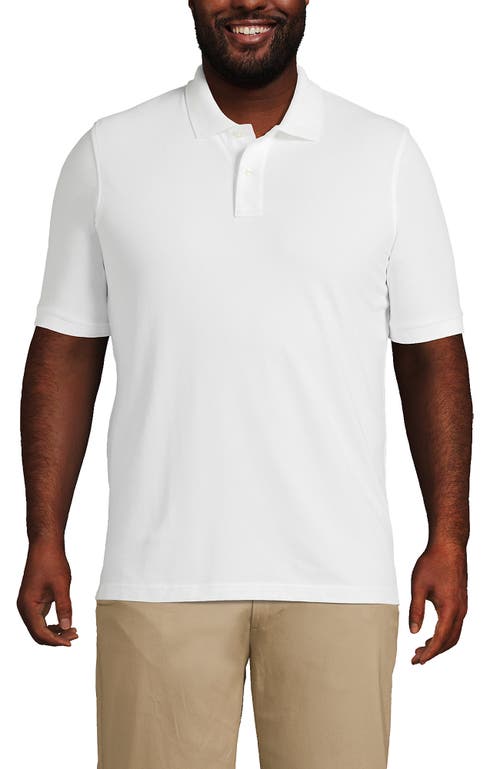 Shop Lands' End Short Sleeve Comfort-first Mesh Polo Shirt In White