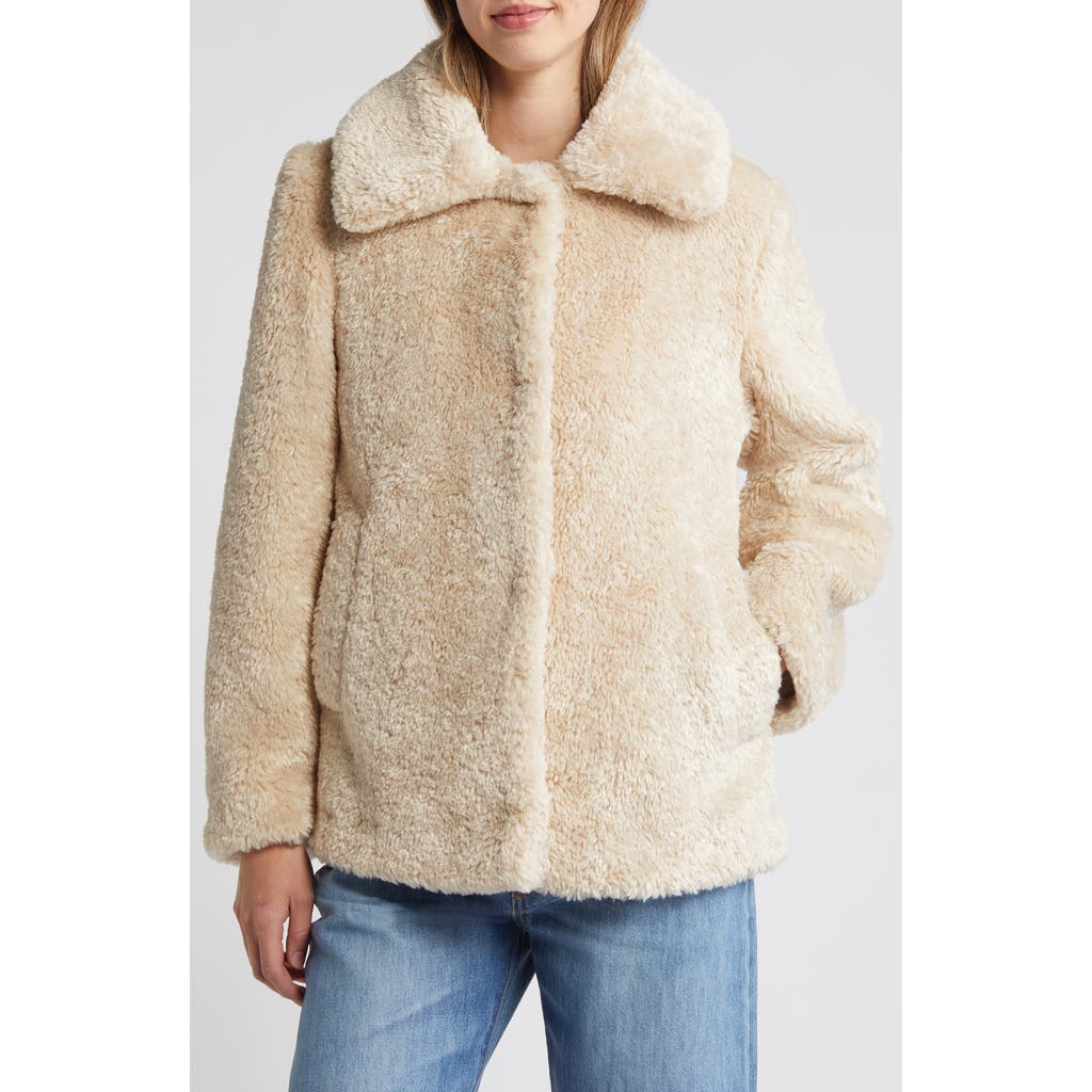 Sam Edelman Butter Teddy Jacket In Bleached Wheat