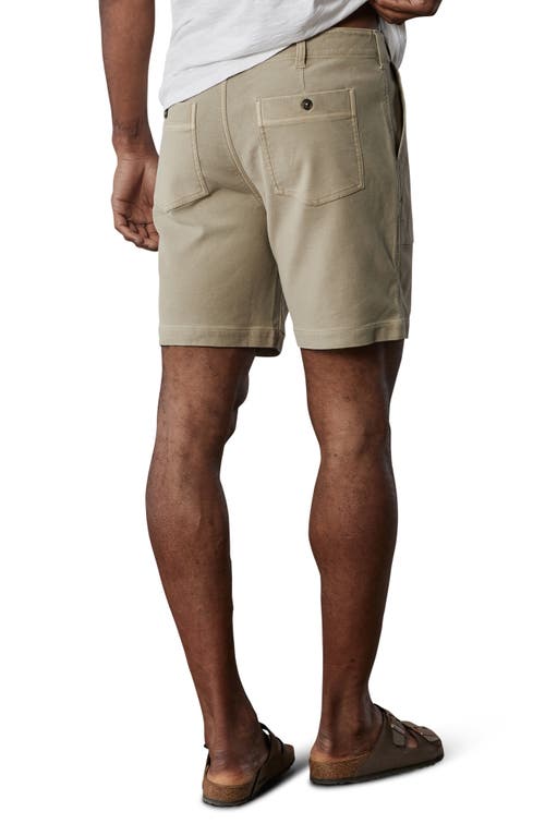 The Normal Brand Comfort Terry Utility Shorts In Sand Dune