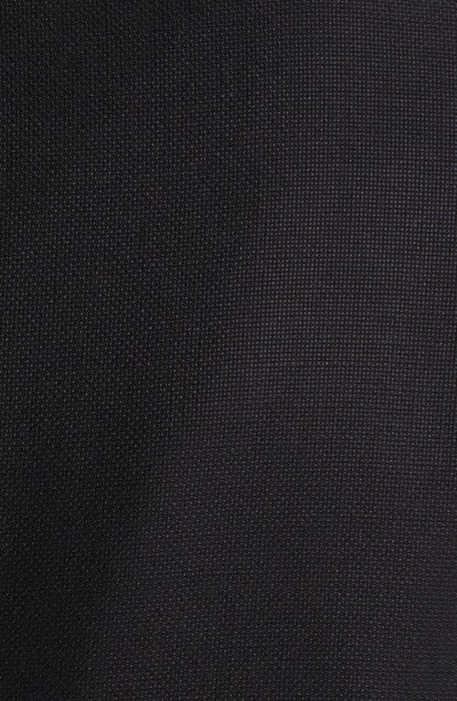 Shop Emporio Armani Solid Black Viscose & Silk Sport Coat