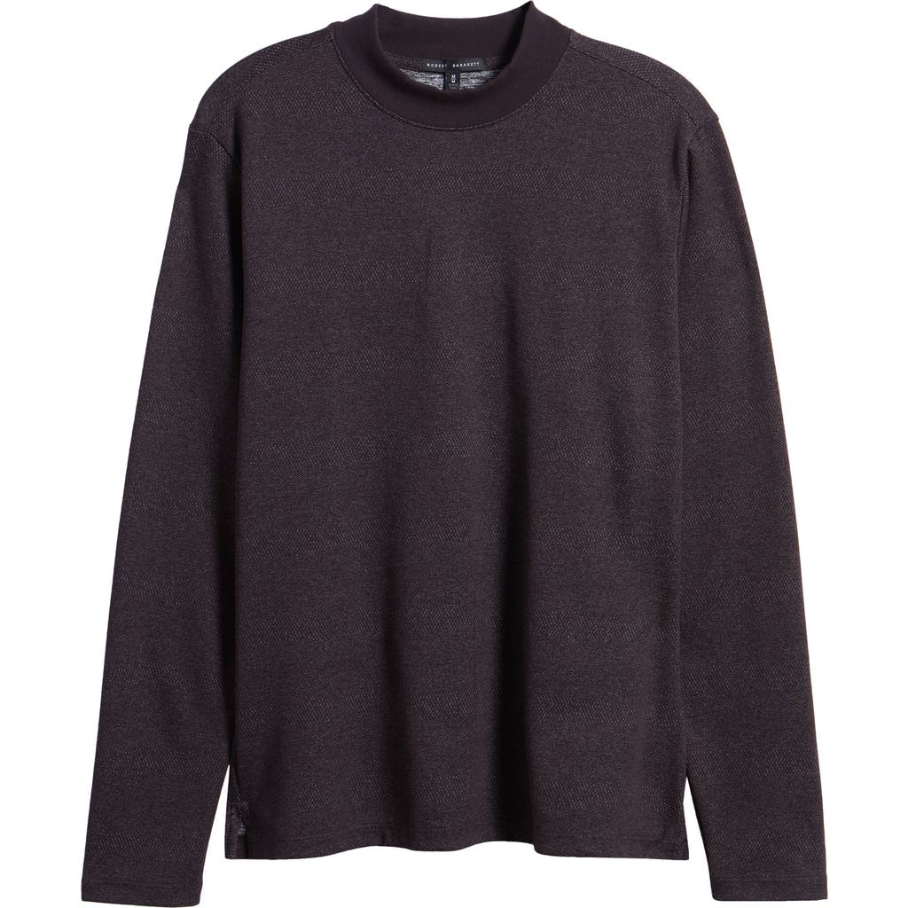 Robert Barakett Walcove Stripe Crewneck Sweatshirt In Port
