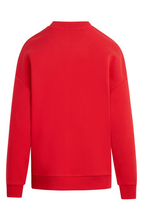 Shop Favorite Daughter Collegiate Cotton Blend Sweatshirt In Haute Rouge