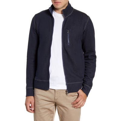 Vintage 1946 French Terry Track Jacket, Blue