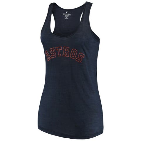 Women's Houston Astros Soft as a Grape Navy Maternity Tank Top