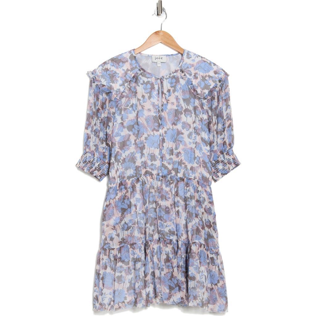Joie Laura Floral Tiered Silk Minidress In English Ma