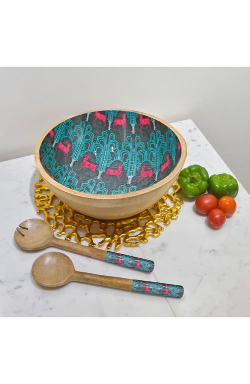 Tiramisu Salad Bowl Set In Pink/purple