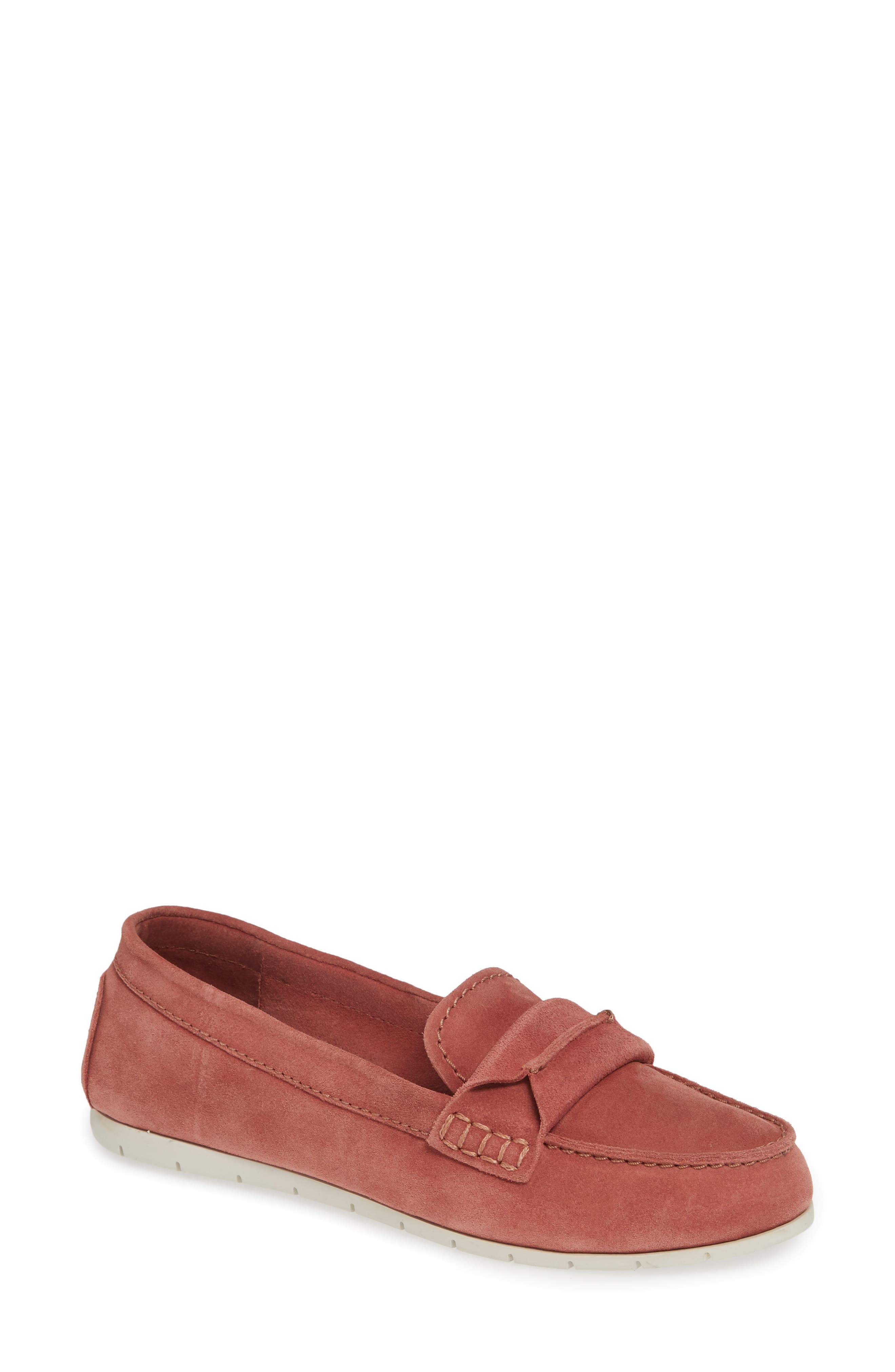 Frye Sedona Top Seam Moccasin Loafer, Pink