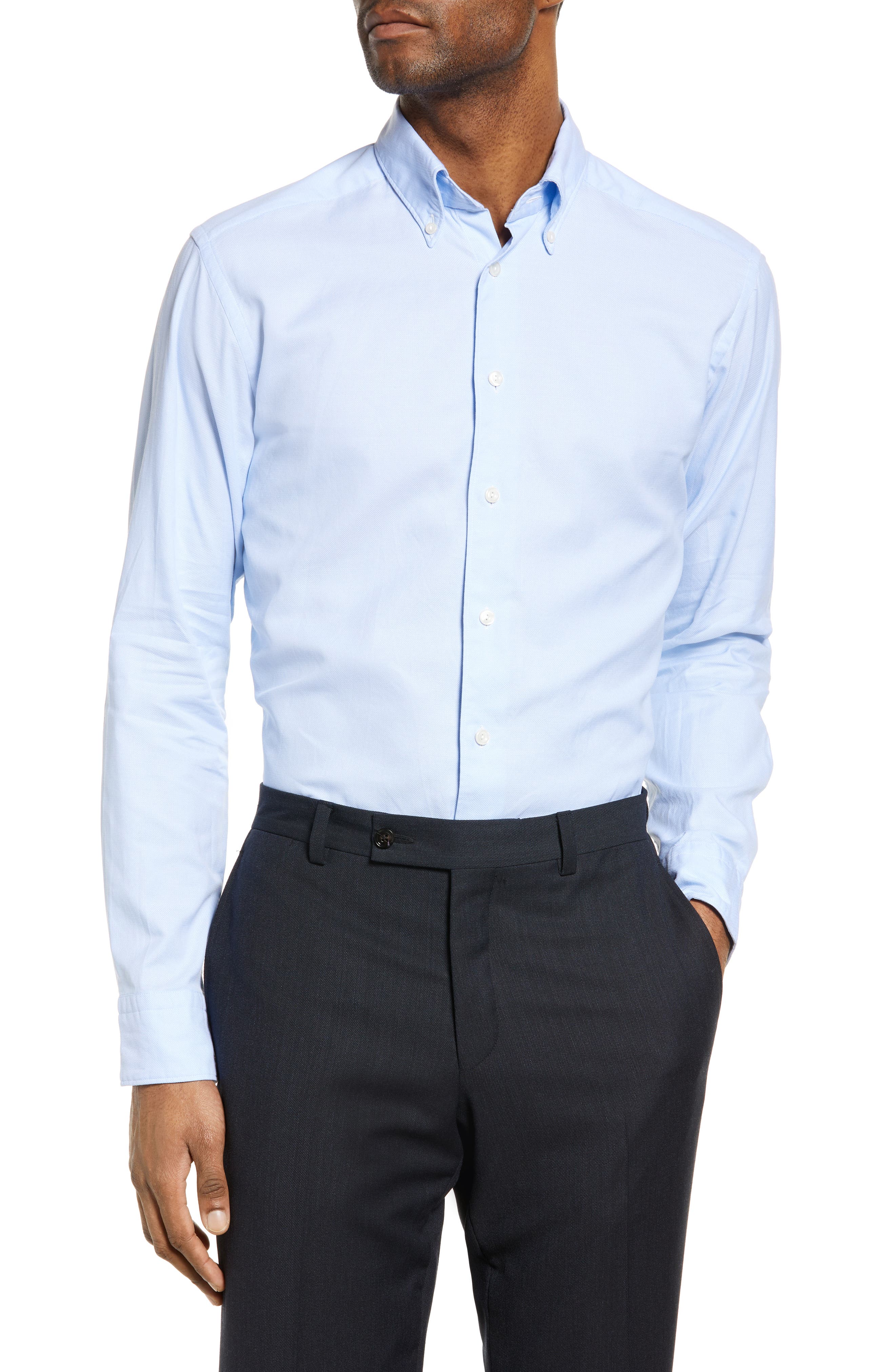 formal dress for men blue shirt