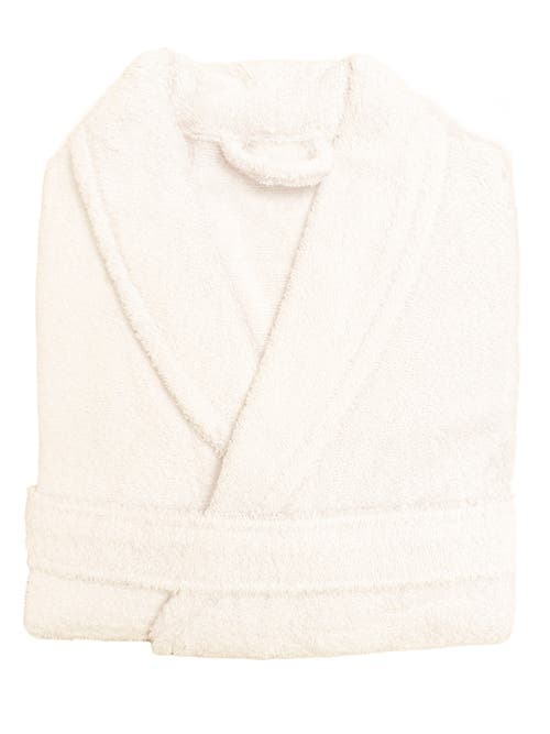 Anaya Home Spa Cotton Terry Robe In Ivory