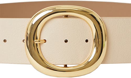 Shop B-low The Belt Nolami Leather Belt In Latte Gold