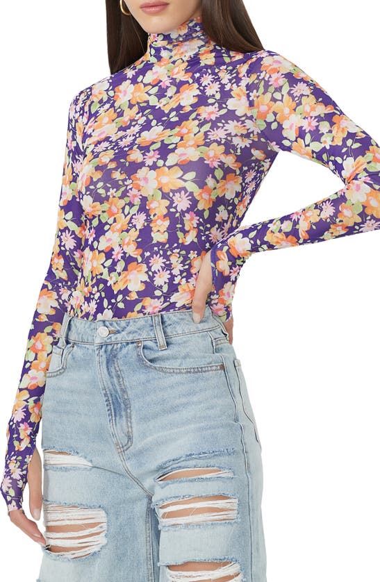AFRM ZADIE TURTLENECK MESH TOP
