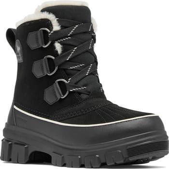 Faux fur lined waterproof boots hotsell