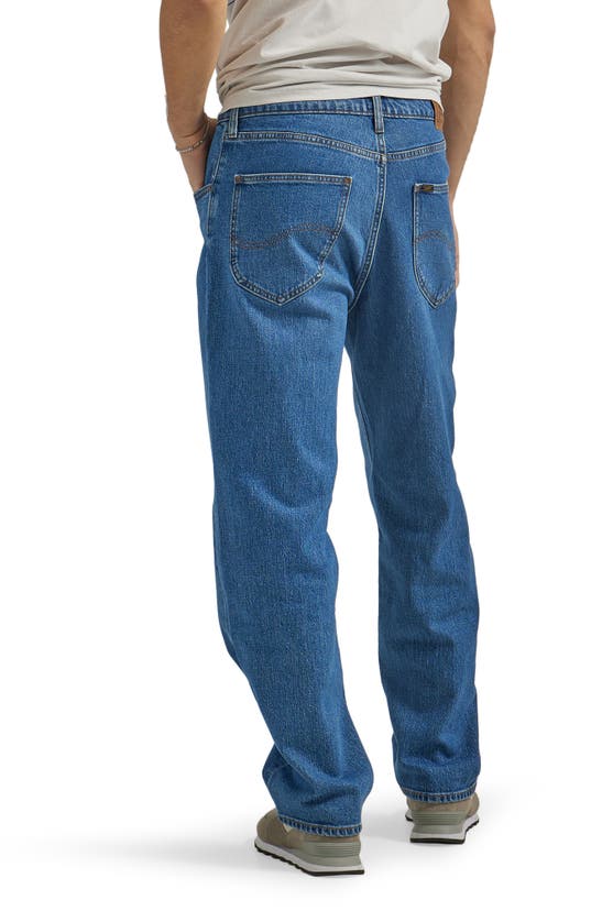 Shop Lee Asher Loose Straight Leg Jeans In Azure