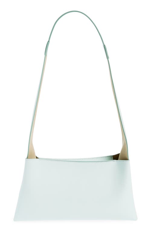 Small Nessa Leather Shoulder Bag in Sheer Mint