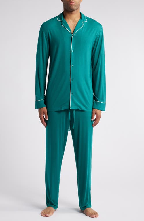 Nordstrom Moonlight Eco Pajamas In Green Storm