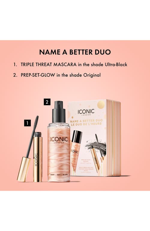 Iconic London Name A Better Duo Prep-set-glow & Mascara Set $51 Value