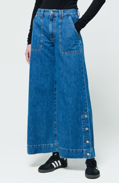 Shop Etica Ética Matis High Waist Wide Leg Jeans In Fall Breeze