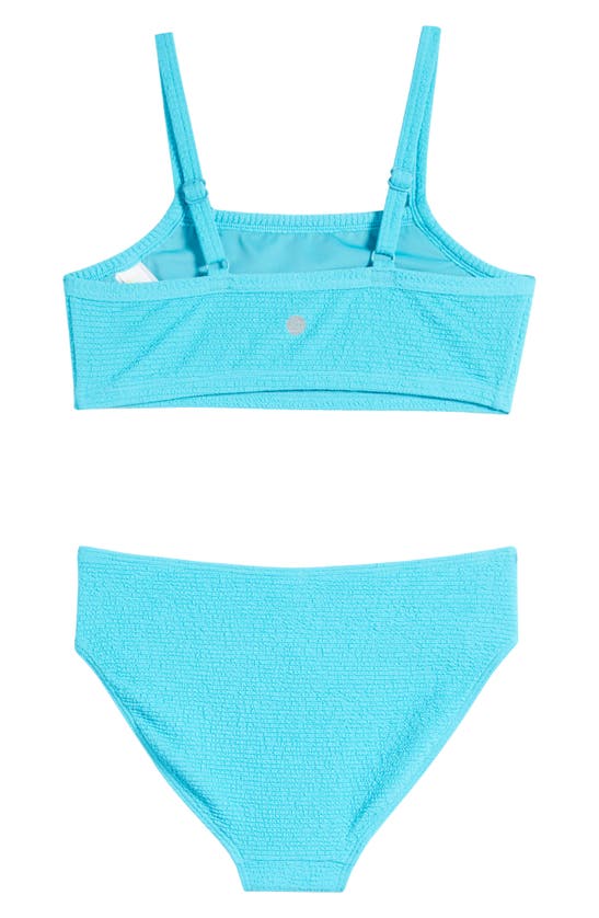 Shop Zella Girl Kids' Paradise Two-piece Swimsuit In Teal Scuba