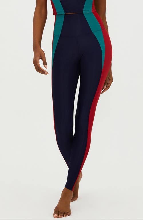 Shop Beach Riot Marty Colorblock Leggings In Ultramarine Colorblock