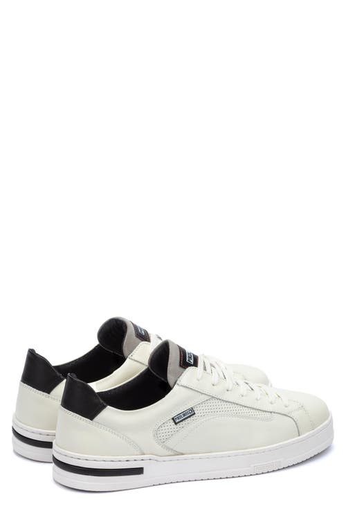 Pikolinos Xativa Basic Punched Sneaker In Off White