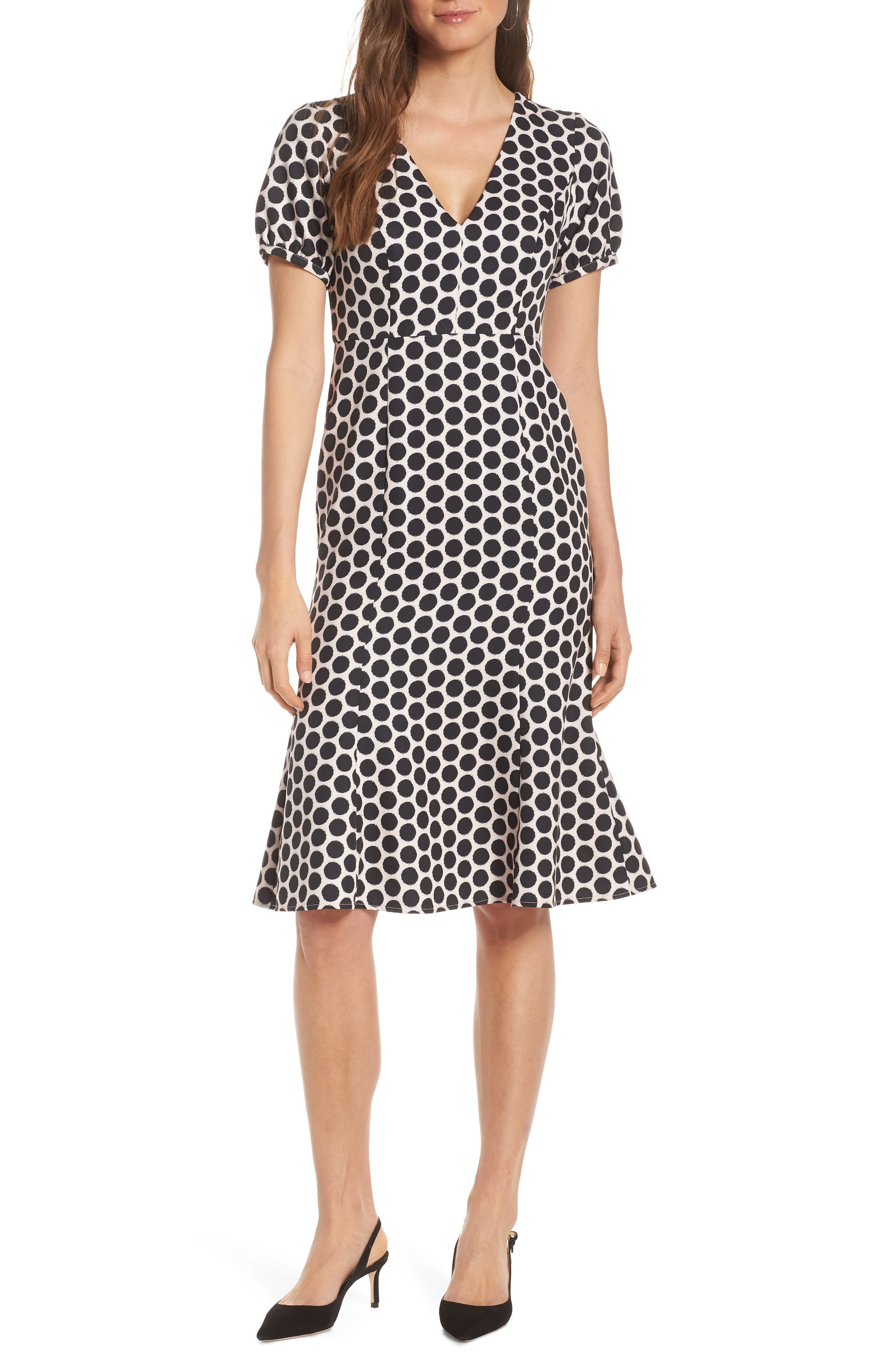 nordstrom polka dot dress