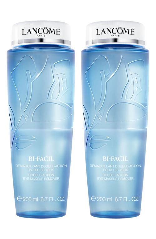 Shop Lancôme Bi-facil Double-action Eye Makeup Remover Holiday Duo (nordstrom Exclusive) $104 Value In No Color