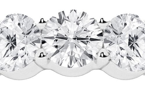 Badgley Mischka 14k Gold Round Lab Created Diamond Eternity Band Ring In Platinum