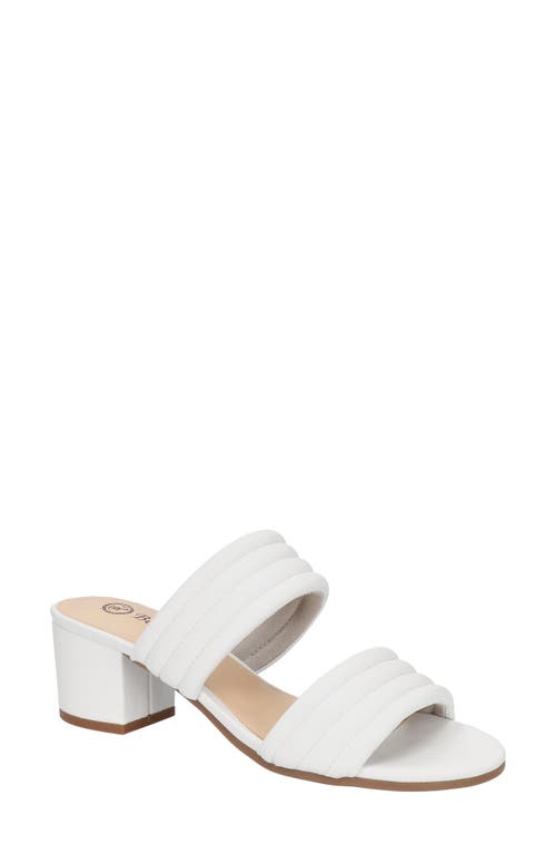 Bella Vita Georgette Slide Sandal in White at Nordstrom, Size 12