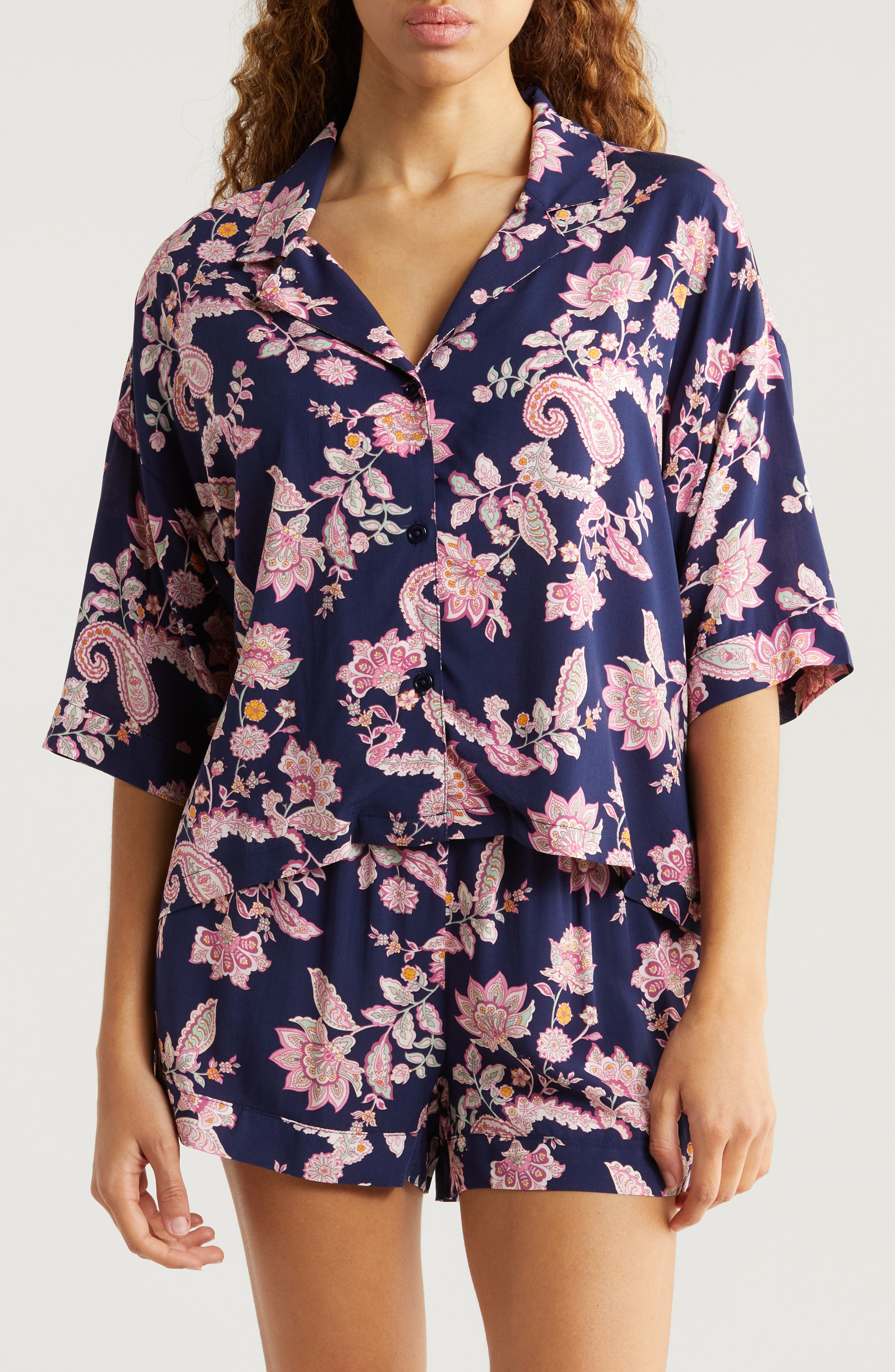 kinema oversized rayon pajamas shirt kinema oversized rayon pajamas shirt