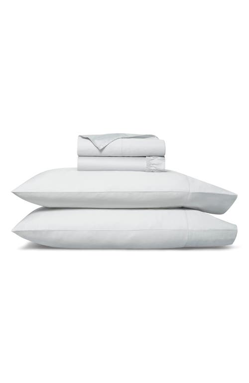 Boll & Branch Signature Hemmed Sheet Set in Sky at Nordstrom