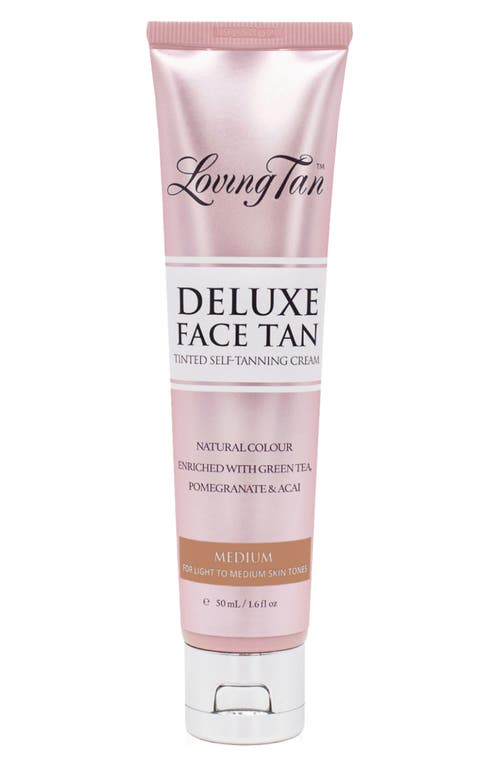 Loving Tan Deluxe Face Tan Tinted Self-Tanning Cream in Medium at Nordstrom, Size 1.6 Oz