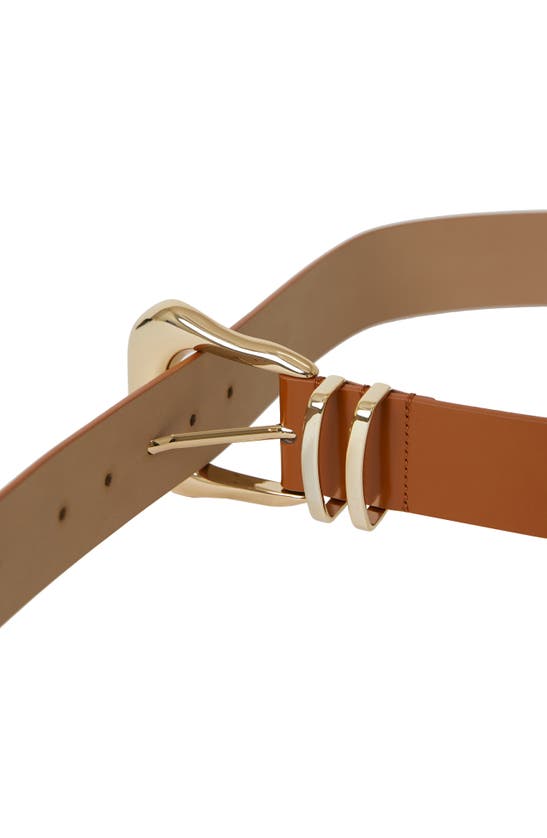 Shop B-low The Belt Koda Mod Leather Belt In Cuoio Gold