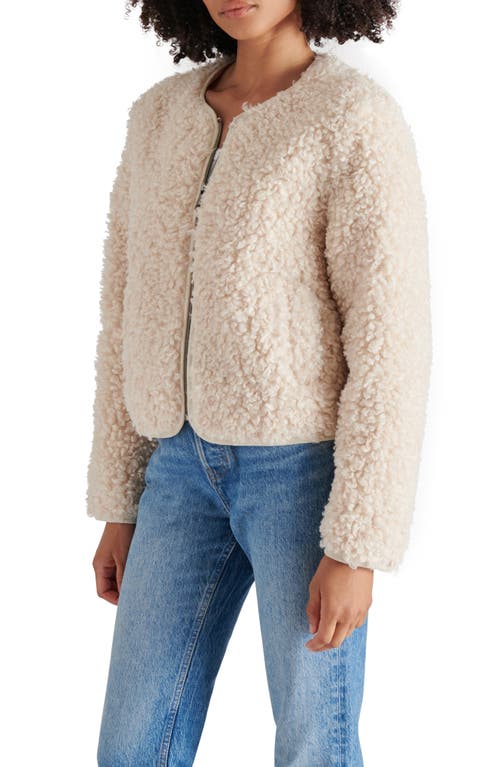 Steve Madden Teddy Jacket In Ivory