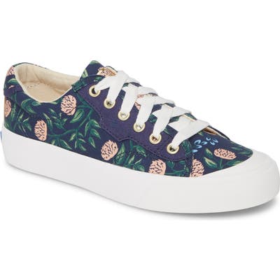 Keds X Rifle Paper Co. Crew Kick 75 Sneaker, Blue