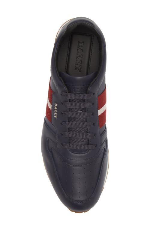 Shop Bally Aseo Runner Sneaker In Ink/red