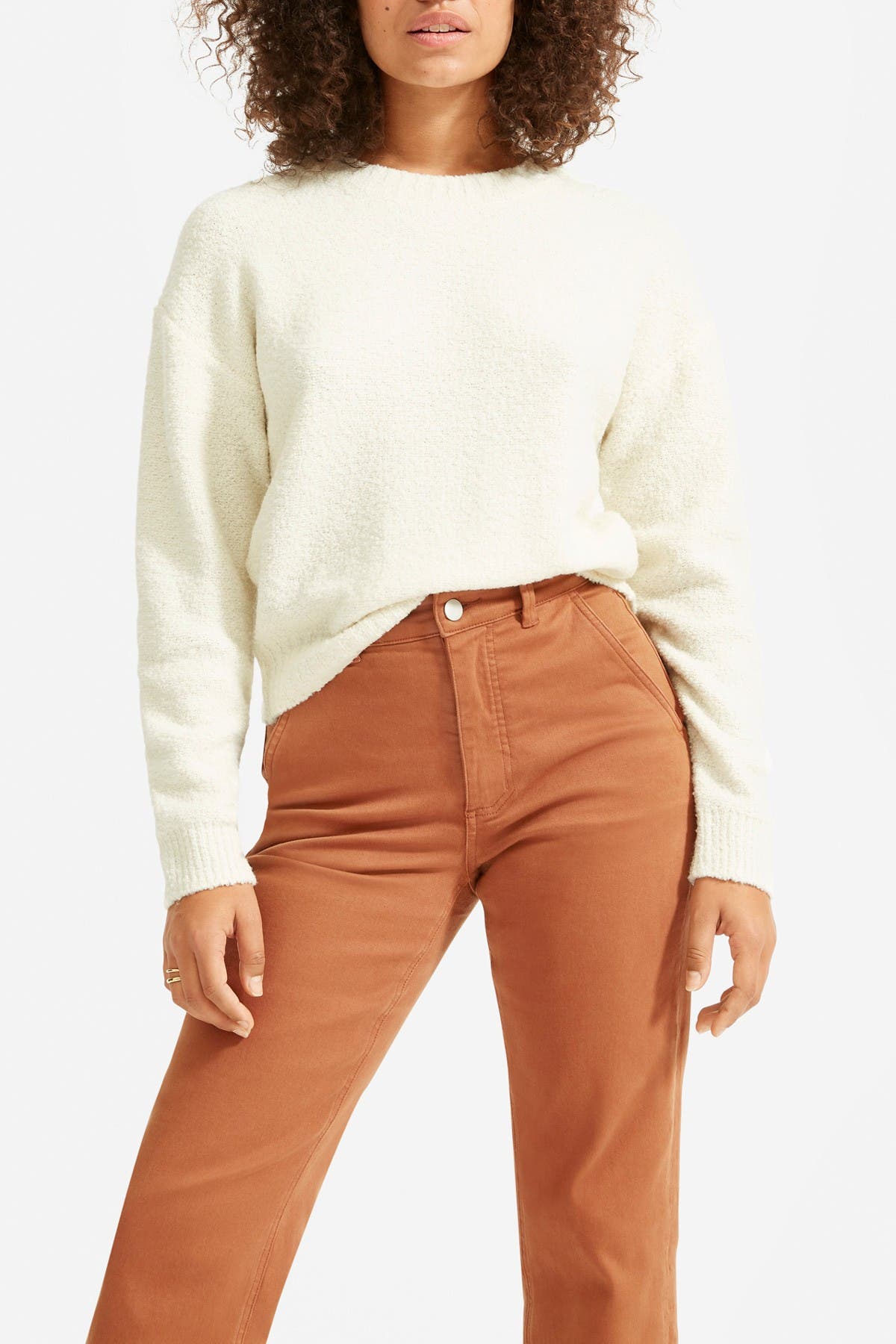 everlane teddy crew neck sweater