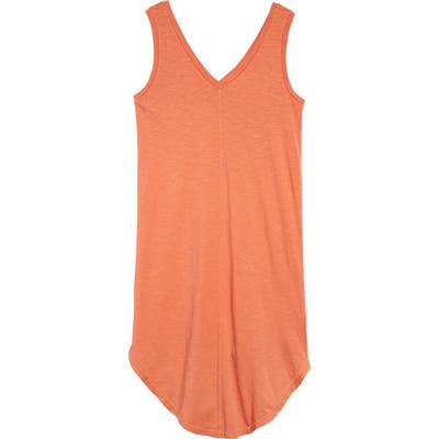 Caslon Knit Tank Dress, Coral
