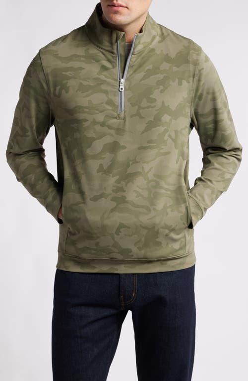 Shop Scott Barber High Performance Quarter Zip Stretch Pullover In Camo