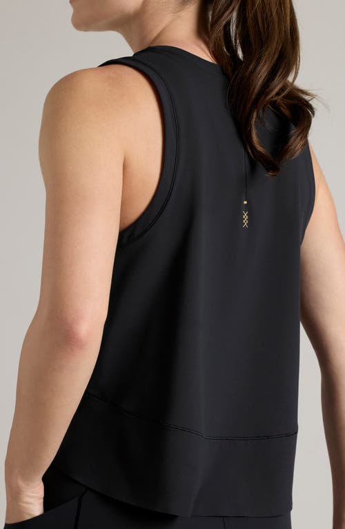 Shop Rhone Serene Crop Performance Tank In Black