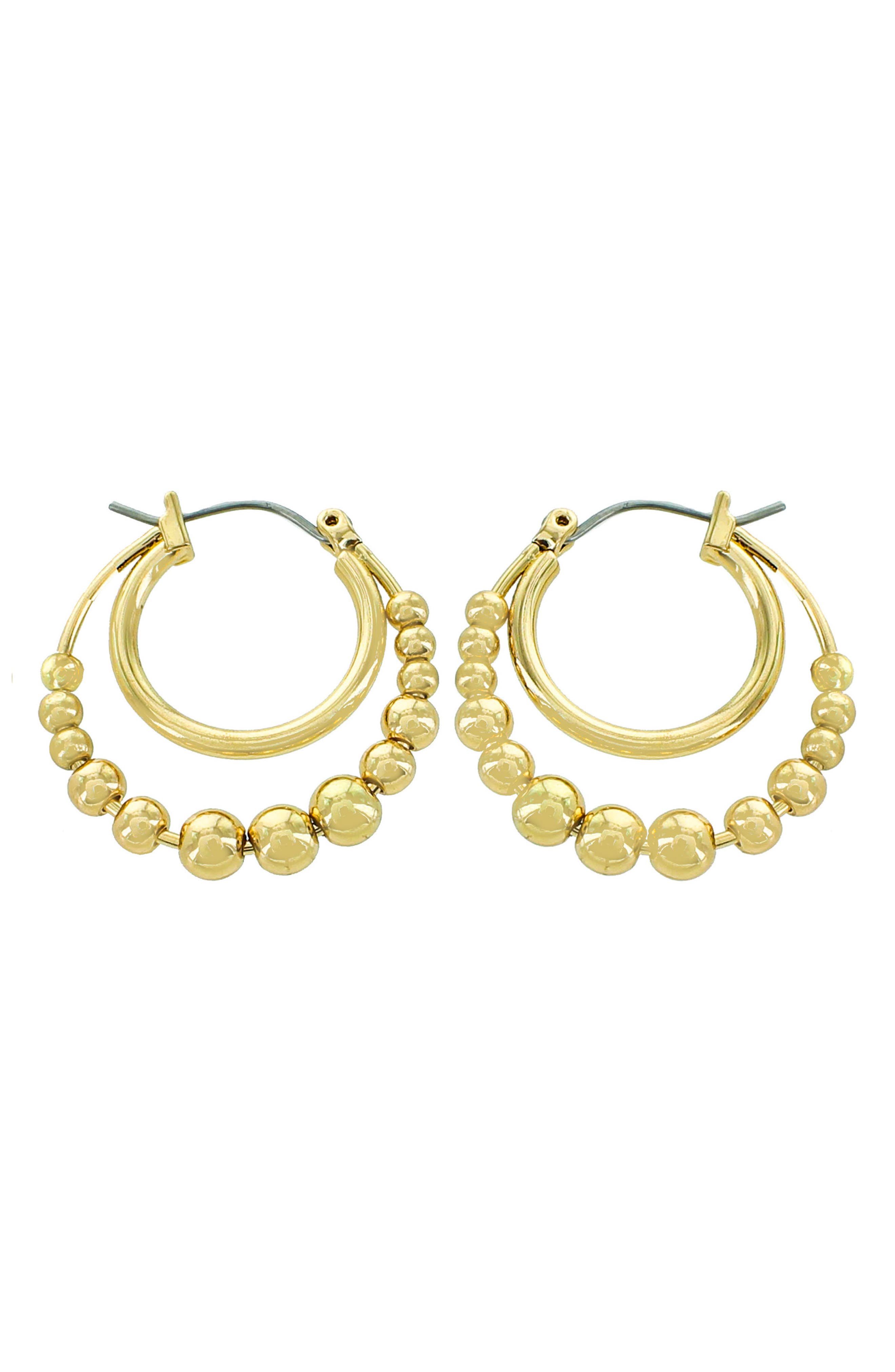 Panacea Double Ball Hoop Earrings Nordstromrack