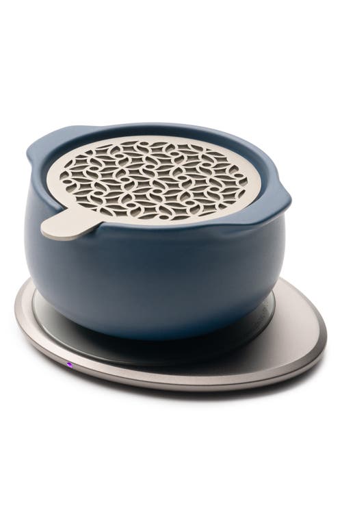 Ohom Jun Self-heating Diffuser Set In Navy Blue