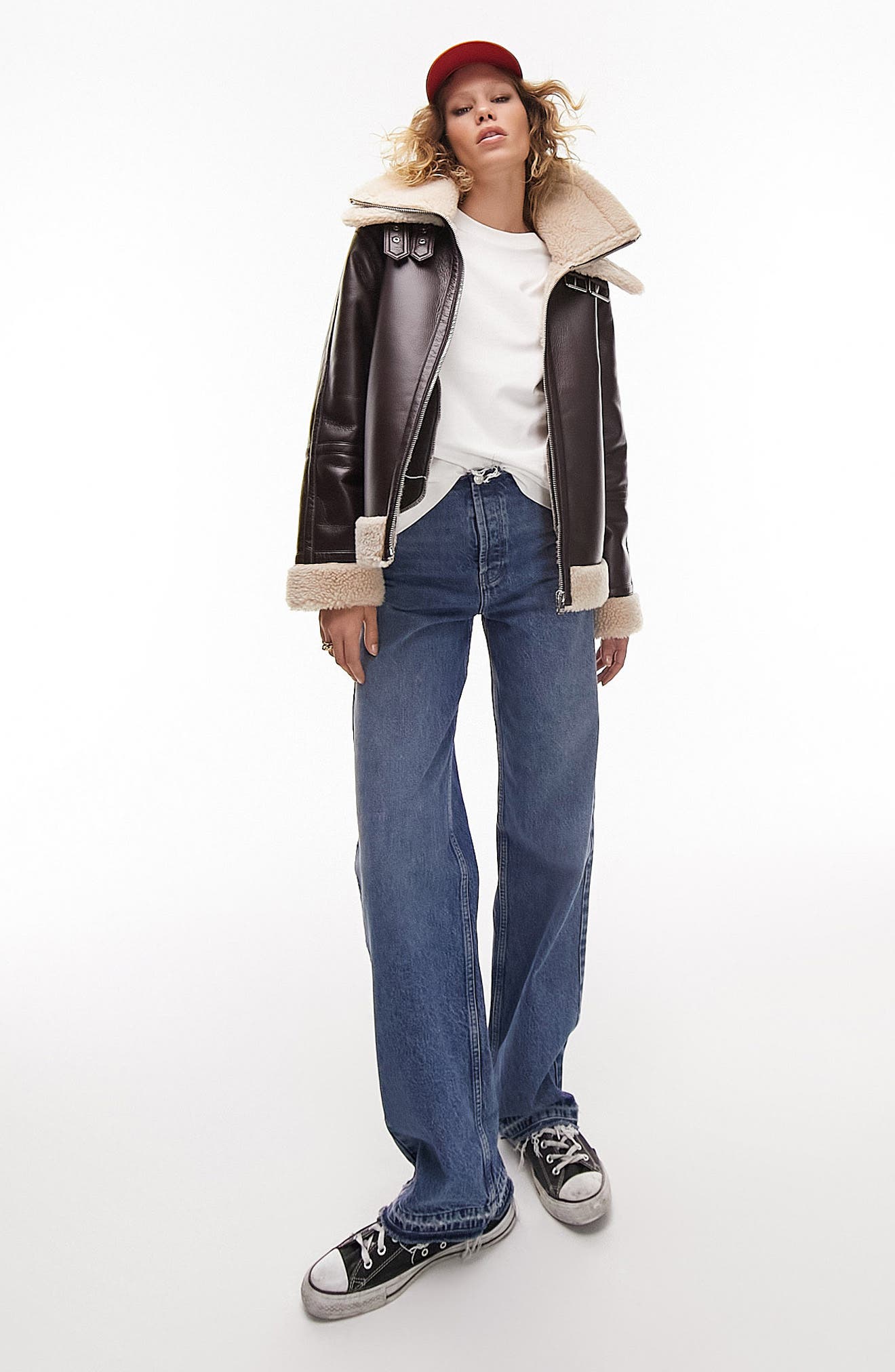 Leather Jacket Topshop Faux Leather Biker Trousers Leather Jacket