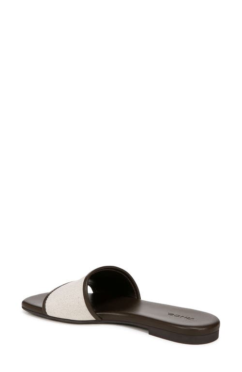 Vince Debra Slide Sandal In Linen Clove