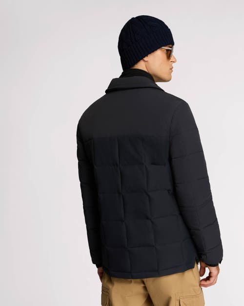 Alpenhaus Berdiac Lightweight Transitional Mixed Media Quilted Jacket In Indigo