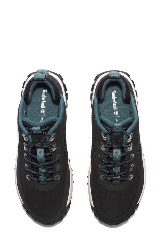 Timberland Women's Greenstride Motion 6 Leather Hiking Boots From Finish Line In Black Nubuck With White
