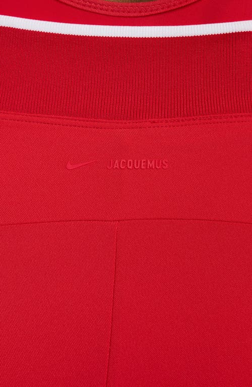 Shop Nike X Jacquemus Maxi Skirt In University Red/white