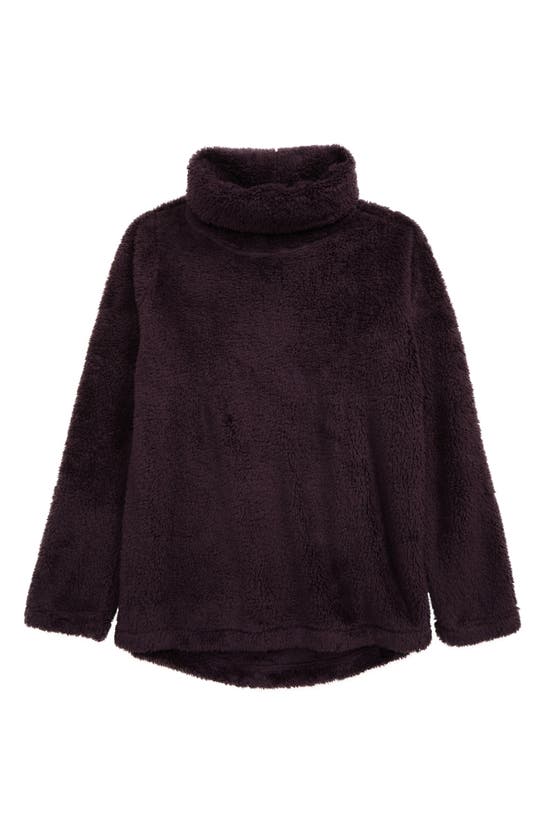 Zella Girl Kids' Nikki Turtleneck Fleece Pullover In Purple Nebula